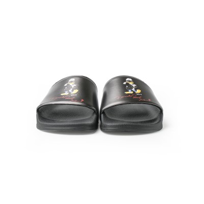 Disney Kondo Slide Sandal In Black Rubber