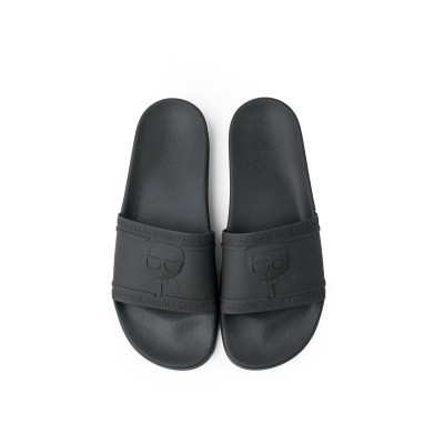 Kondo Karl Ikonic Relief Sandal Black