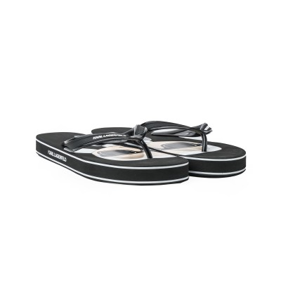 Kosta Karl Ikonic Thong Sandal in Black Rubber