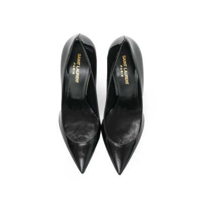 Opyum Pump Heel 8.5cm Black Gold Patent