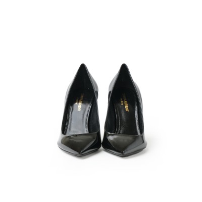 Opyum Pump Heel 8.5cm Black Gold Patent