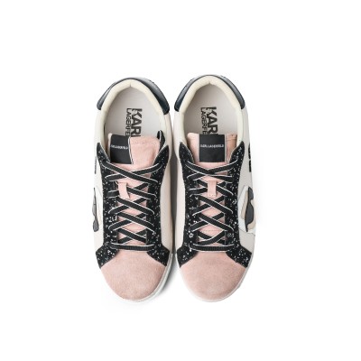 Sneakers Skool Karl NFT Lo Lace Nude Leather