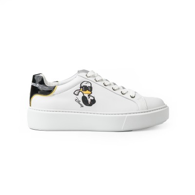 Disney Maxi KUP Sneakers in White Leather