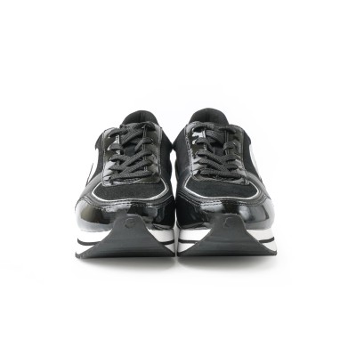 Sneakers Velocita II Karl Black Leather Suede