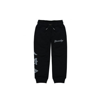 Kids Jogger Pants Logo Velvet Black