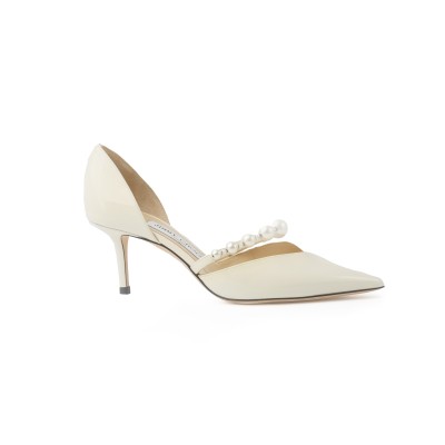 Aurelie 6.5cm Pumps Latte/White Patent