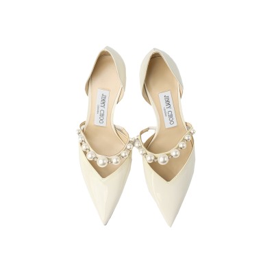 Aurelie 6.5cm Pumps Latte/White Patent