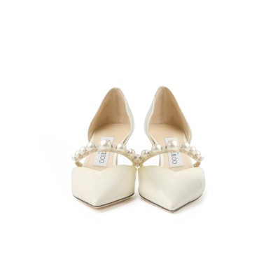 Aurelie 6.5cm Pumps Latte/White Patent