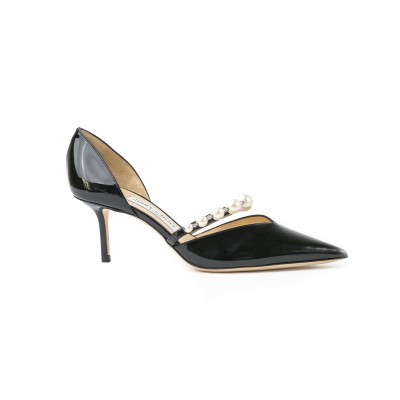 Aurelie 6.5cm Pumps Black/White Patent