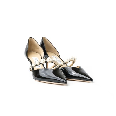 Aurelie 6.5cm Pumps Black/White Patent