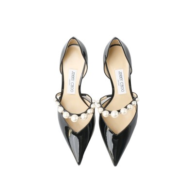 Aurelie 6.5cm Pumps Black/White Patent