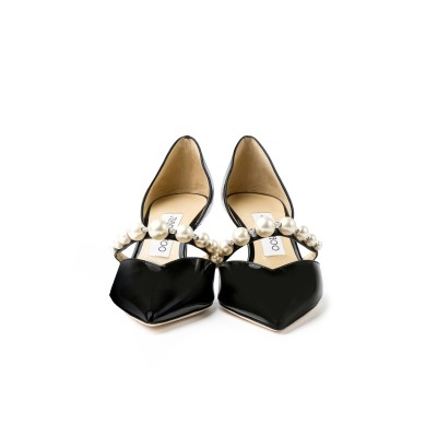 Aurelie 6.5cm Pumps Black/White Patent