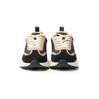 Sneakers Good Luck Trainer Nylon Nat Suede Black Cream