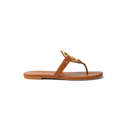 Metal Miller Paris Nappa Sandal Bourbon Miele