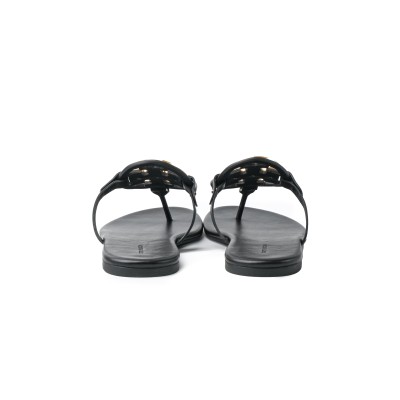 Metal Miller Paris Nappa Sandal Black