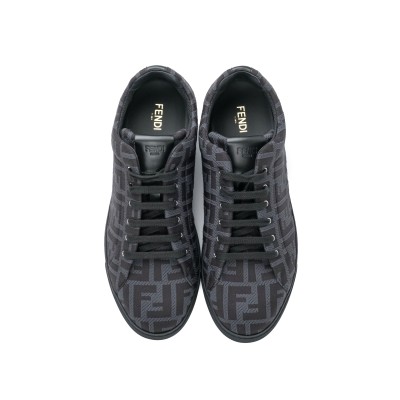 FF All Over Low Top Sneakers in Grey/Black