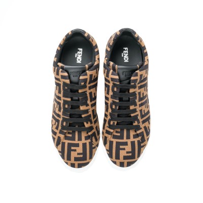 FF All Over Low Sneakers Brown Black