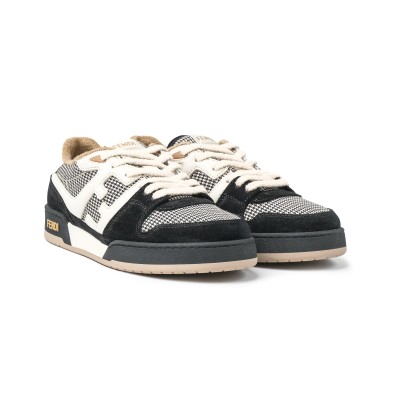 Match Low tops sneakers in Black/White Suede