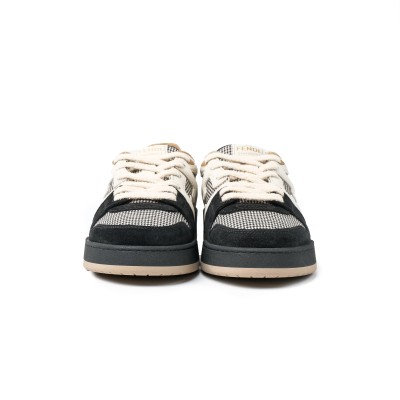 Match Low tops sneakers in Black/White Suede