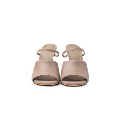 First Leather 9.5cm Heels Sandals Caribou