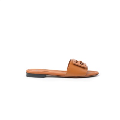 FF Logo Plaque Sandal Brown