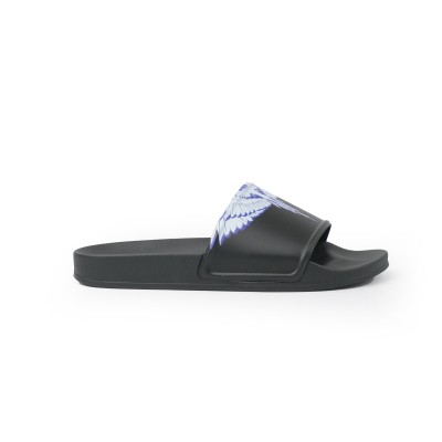 Icon Wings Sliders Sandal Black White