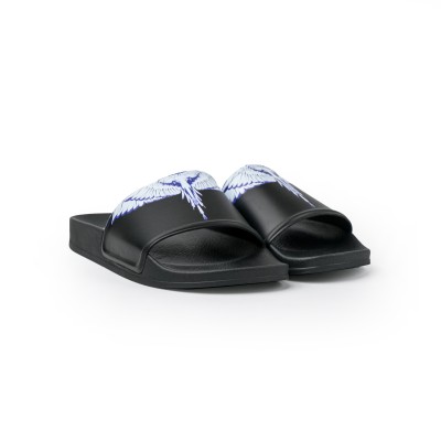 Icon Wings Sliders Sandal Black White