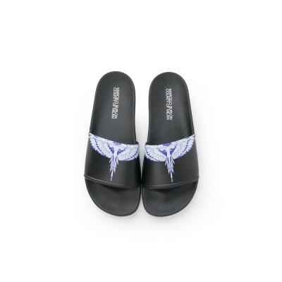 Icon Wings Sliders Sandal Black White