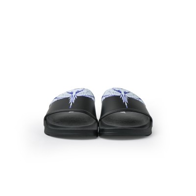 Icon Wings Sliders Sandal Black White