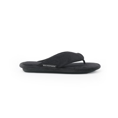 Soft Thong Sandal Black Velvet