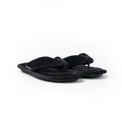 Soft Thong Sandal Black Velvet