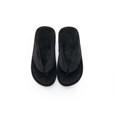 Soft Thong Sandal Black Velvet