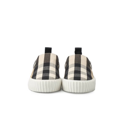 Kids Slip On Check Archive Beige