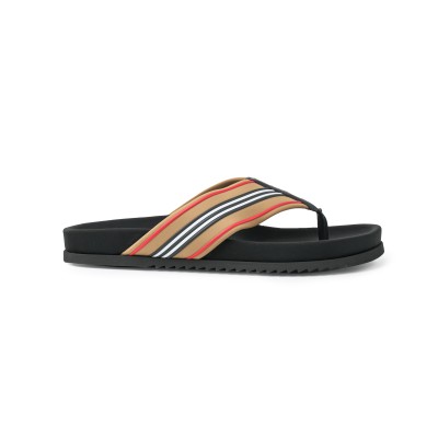 Icon Stripe Flip Flops Archive Beige