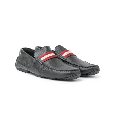 Pearce Loafers Safari Black Printed List Red White