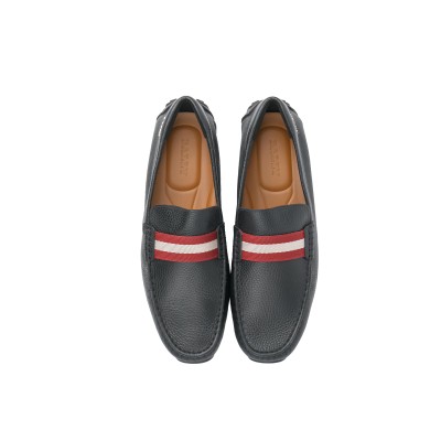 Pearce Loafers Safari Black Printed List Red White