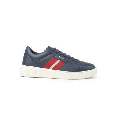 Moony Sneakers Navy With List Red White