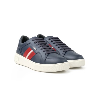 Moony Sneakers Navy With List Red White