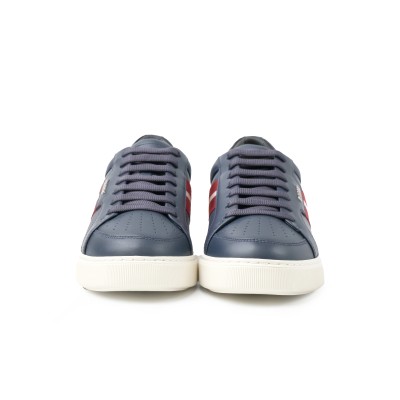 Moony Sneakers Navy With List Red White