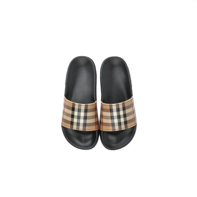 Kids Slide Sandal Vintage Check Archive Beige