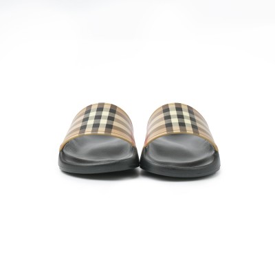 Kids Slide Sandal Vintage Check Archive Beige