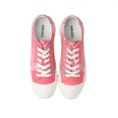 Crest Low Top Sneakers Deep Fuschia