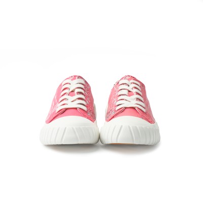 Crest Low Top Sneakers Deep Fuschia