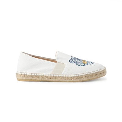 Espadrilles Elastic Tiger White Logo Yellow