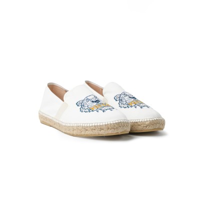 Espadrilles Elastic Tiger White Logo Yellow