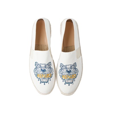 Espadrilles Elastic Tiger White Logo Yellow