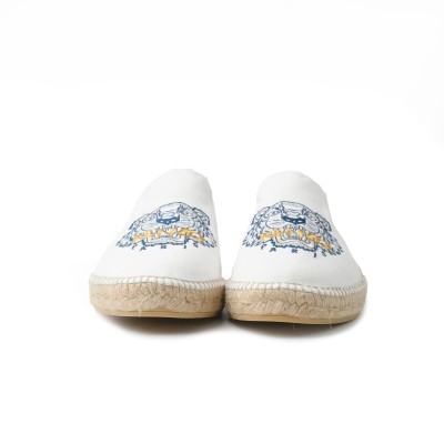 Espadrilles Elastic Tiger White Logo Yellow