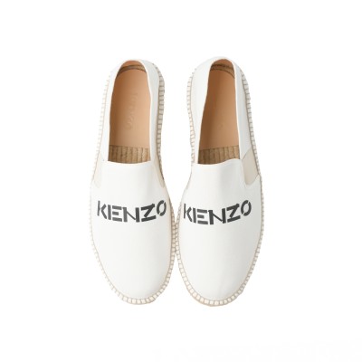 Espadrilles Elastic White Logo Black