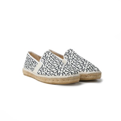 Espadrilles Elastic Monogram Pearl Grey