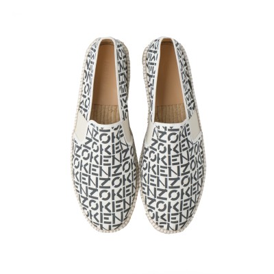 Espadrilles Elastic Monogram Pearl Grey